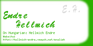 endre hellmich business card